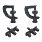 Вращающаяся микронасадка для распыления воды, 50 шт., распылитель для прохлады, поливочный распылитель, вентилятор для поливочного орошения растений