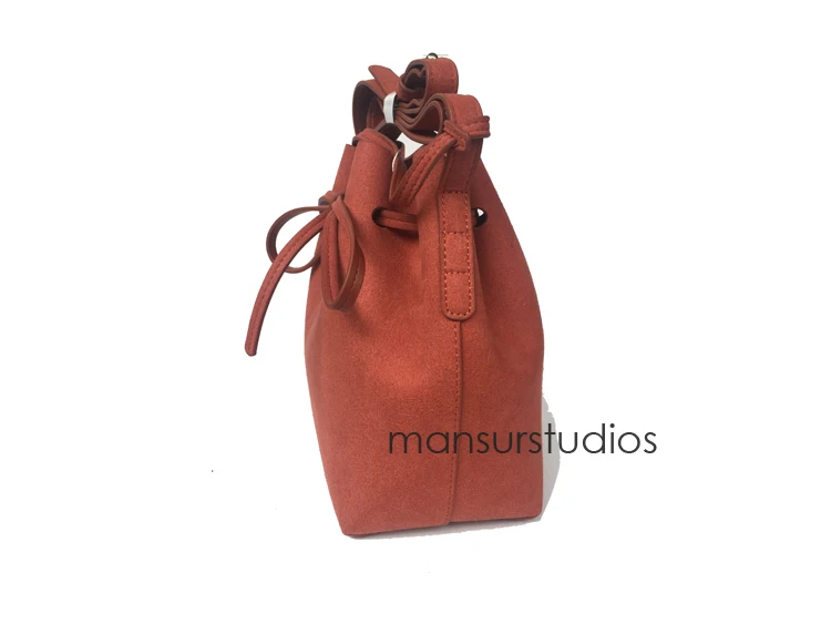 mansurstudio женская сумка-мешок из искусственной замши, женские Кожаные Замшевые сумки через плечо