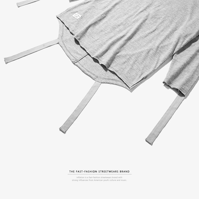 Инфляции осень 2017 г. Для мужчин s Уличная футболка с необработанным краем