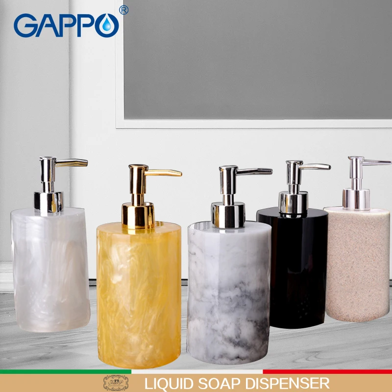 GAPPO liquid soap dispensers Bathroom Resin Hand Pump imported resin Bottle Bath accessories pumps | Обустройство дома