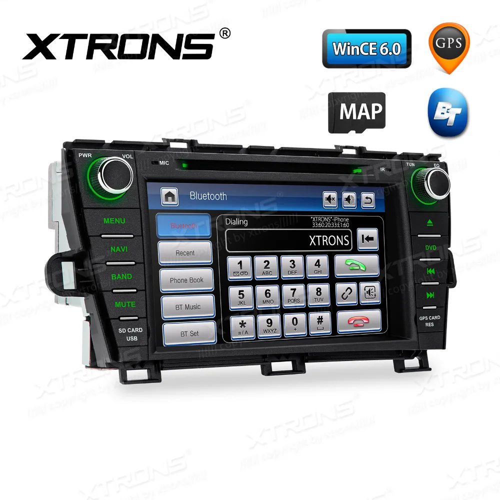 XTRONS 8 ''автомобильный DVD плеер GPS радио включающим в себя гарнитуру блютус и