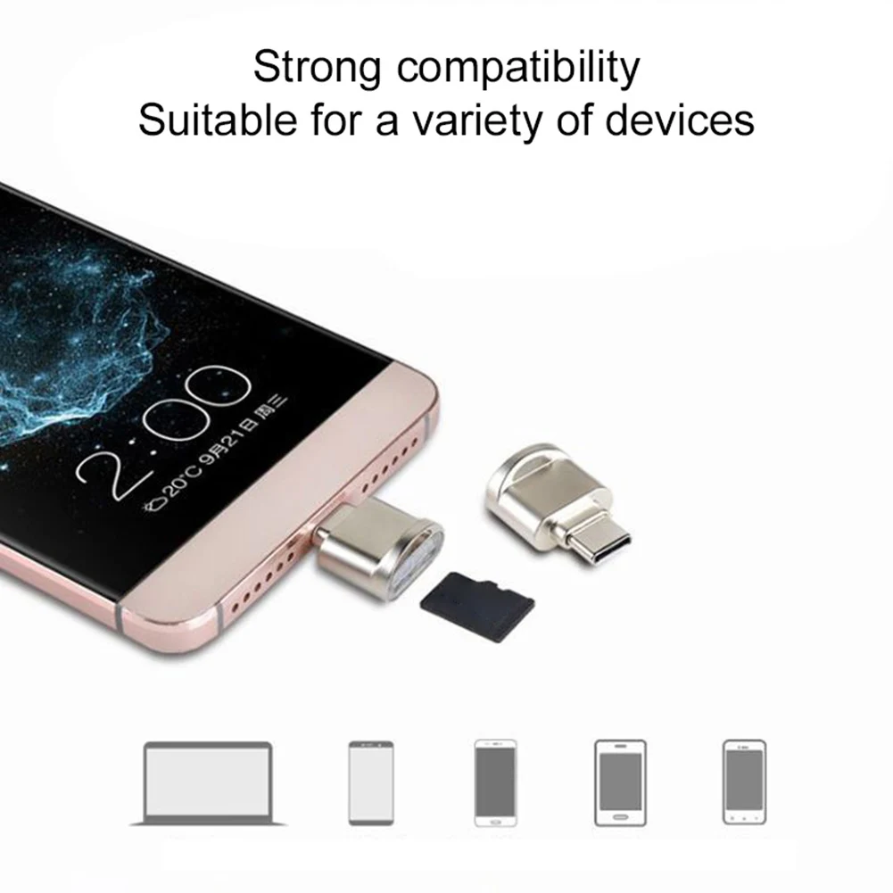 Новое поступление мини металлический USB 3 1 микро безопасный цифровой TF карт Type C