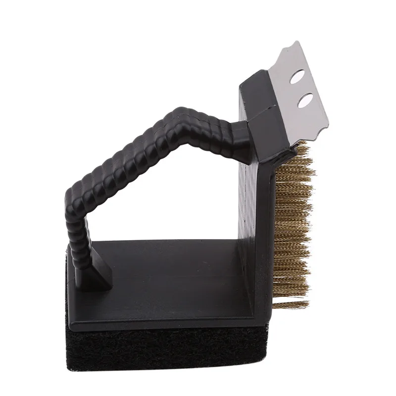 Антипригарным Медь Утюг Многофункциональный гриль барбекю скребок проволочной