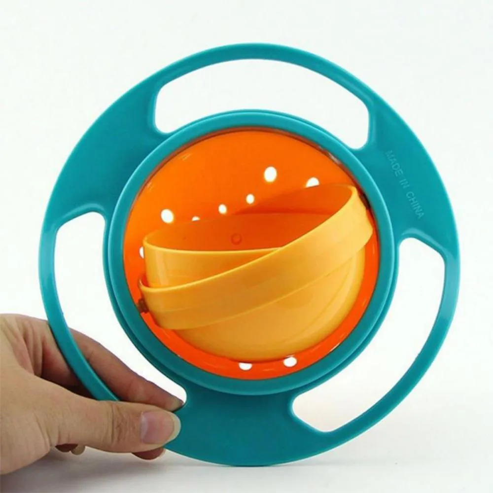 Universal 360 Rotate Gyro Bowl Umbrella Spill-Proof Solid Practical Design Baby Rotary Balance Novelty Feeding Dishes J11 | Игрушки и