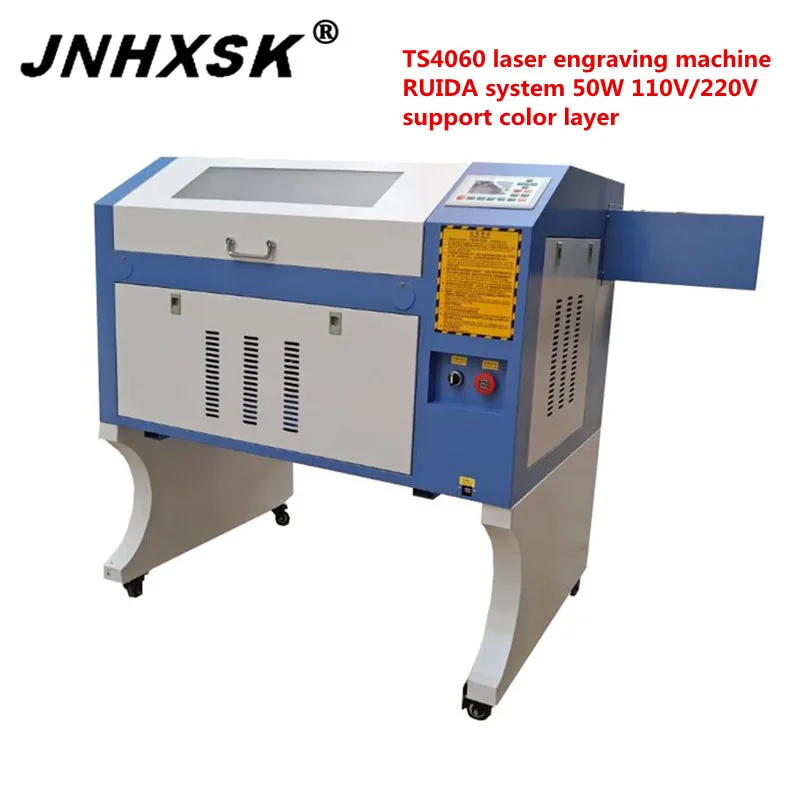 JNHXSK TS4060 50 Вт 400x600 мм лазерный гравировальный станок с системой Ruida поддержкой