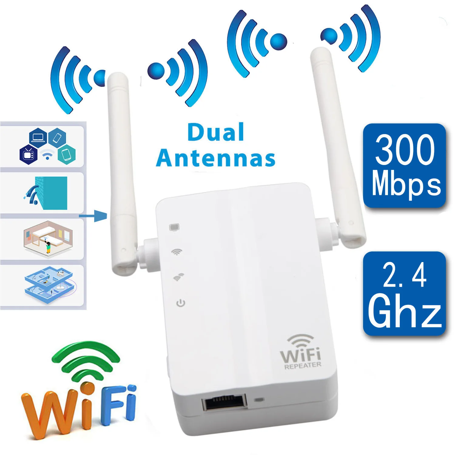 Wifi реле 300 м беспроводной Усилитель сигнала усилитель сигнала|Сетевые