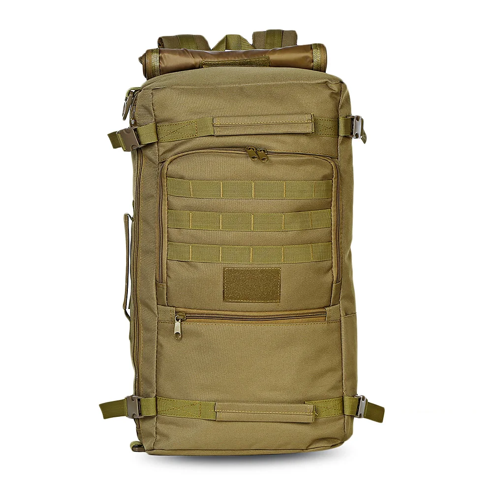Camel Brown 60л военный тактический рюкзак для наружного использования спортивная сумка через плечо Оксфорд нейлоновый рюкзак 3 цвета для охоты кемпинга - Цвет: Camel Brown
