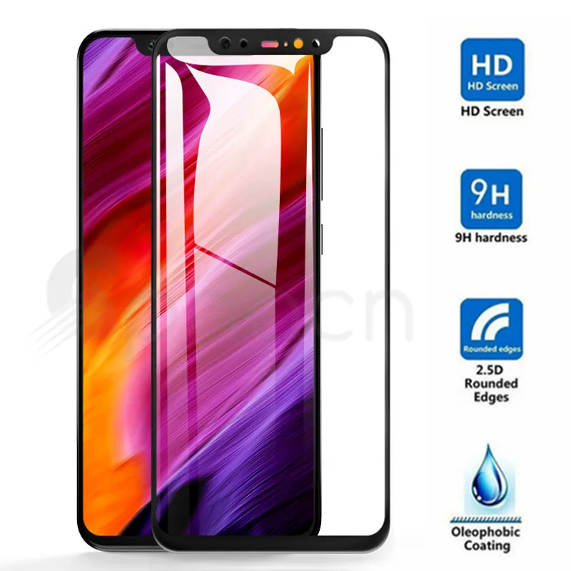 Защитное 3d стекло с полным покрытием для Xiaomi Mi 8 9 SE A1 A2 Lite Pocophone F1 Max 3 2 Note закаленное
