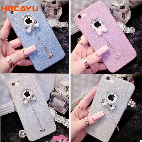 HOCAYU 3d бабочка бантик мобильный телефон чехол для iPhone 5 5S SE 6 6s 6plus 7 7plus 8 8plus
