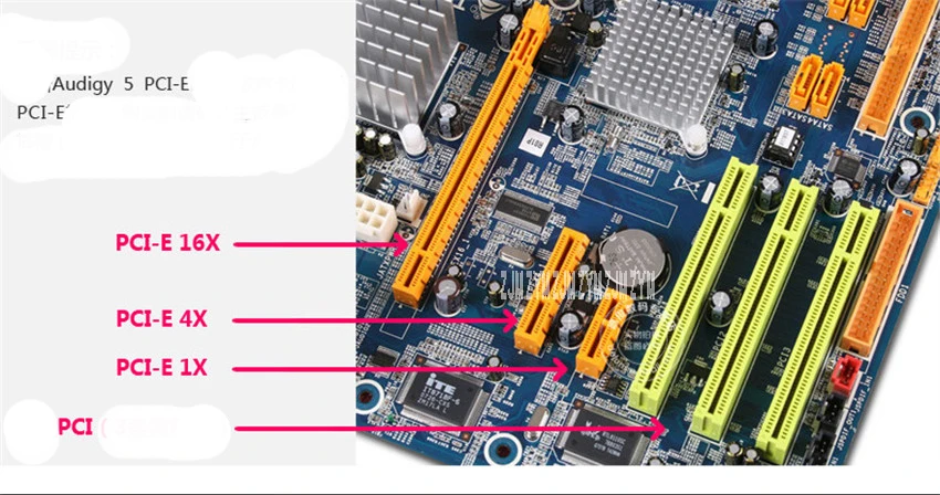1 шт. для креативного SoundBLASTER LIVE 7,1 канальный внутренний объемный PCI Звуковая карта A5 отношение сигнал-шум 106db черный