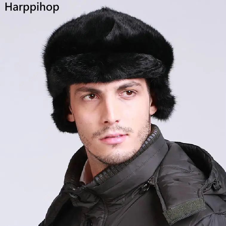 Шапка мужская из натурального меха норки теплая Зимняя|fur hat men|mens fur hatmens mink |