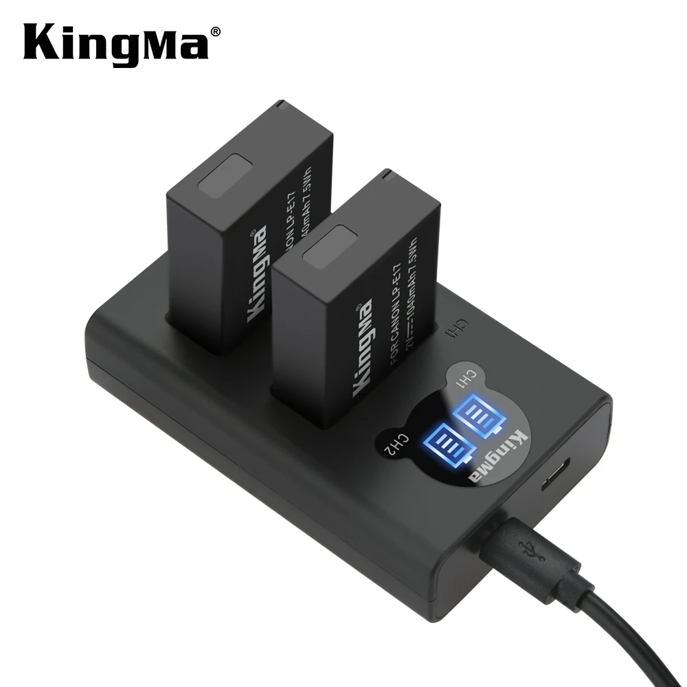 KingMa LP-E17 Батарея и ЖК-дисплей Дисплей двойной Зарядное устройство Комплект для EOS