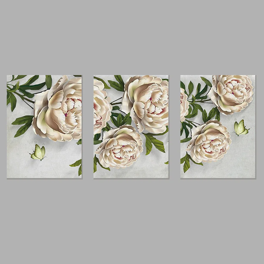 Details Of White Flowers HD Print Canvas Paintings Wall Artwork Prints Picture Home Decor for Living Room | Дом и сад