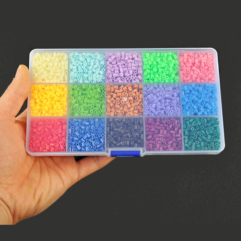 

3mm Mini Hama Beads Perler/Fuse DIY Colorful 7500 Beads and Pegboard 1 Set of Beads Handmade Cartoons To Do Cute Items