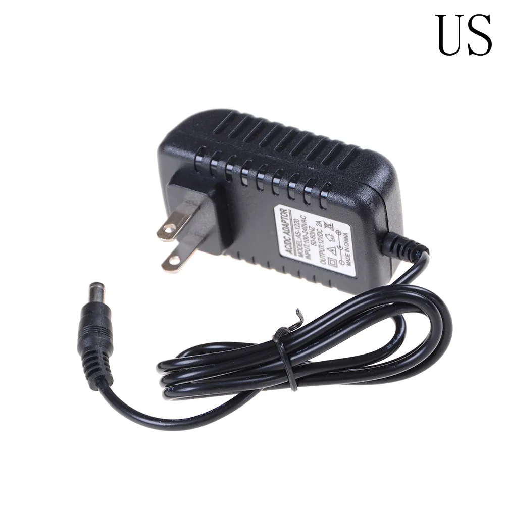 1 шт. 12V2A Питание EU/US plug AC/Адаптеры постоянного тока AC 100 V-240 адаптер конвертер DC 2000mA Горячая адаптер 5,5 мм x 2,1-2,5 мм