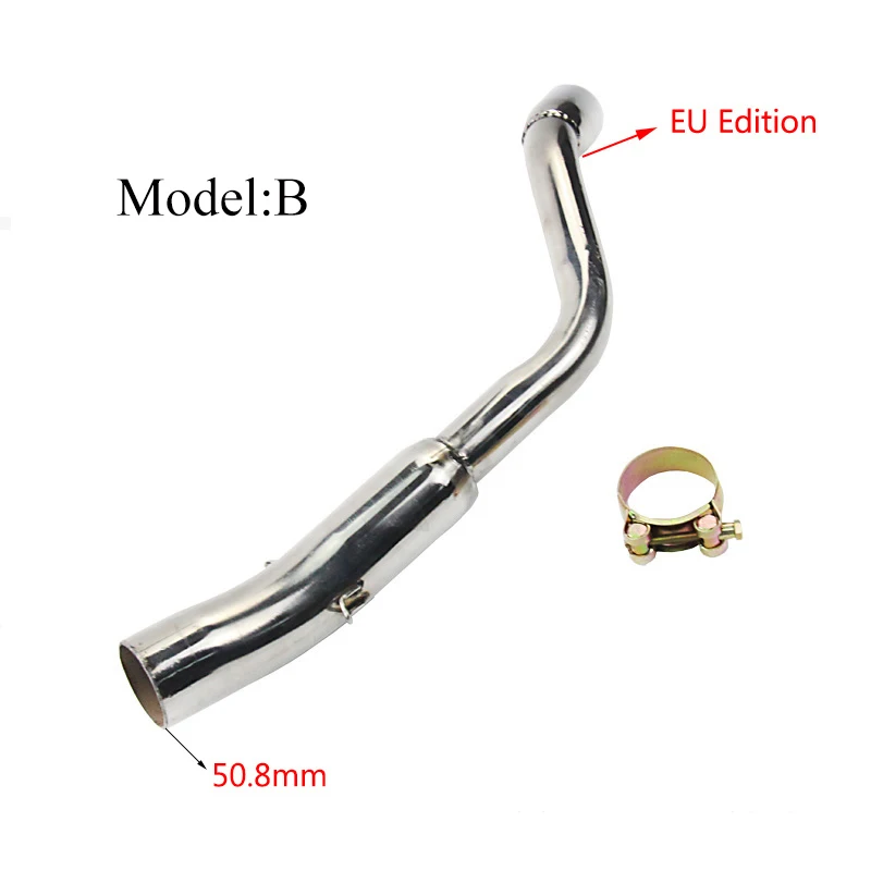 Hronet CB600 CB600F выхлопная система мотоцикла средняя труба глушителя средняя связь подключения трубы из нержавеющей стали для Honda Moto