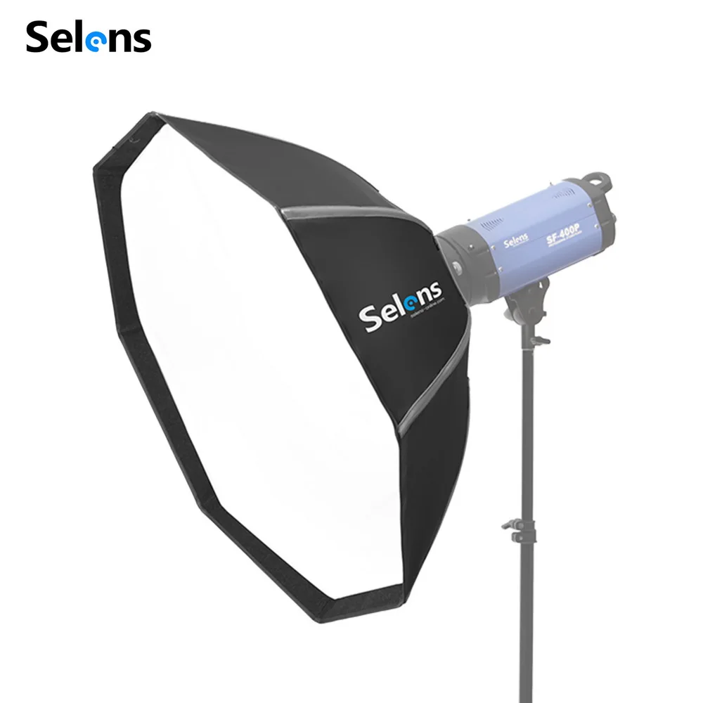 Складной софтбокс Selens 100 см восьмиугольный для вспышки Godox Yongnuo Speedlite светильник