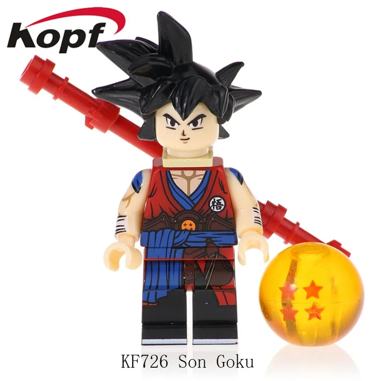 KF726 Without Box Строительные блоки Dragon Ball Z Gogeta Сон Гоку Вегета вегетто мира сон Гохан канба Tapion фигурки модель игрушки для детей KF6069 - Цвет: KF726 Without Box