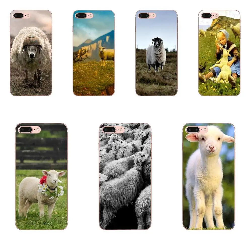 Soft Phone Case Cover For Huawei P7 P8 P9 P10 P20 P30 Lite Mini Plus Pro 2017 2018 2019 Sheep Pattern Rubber Tpu | Мобильные