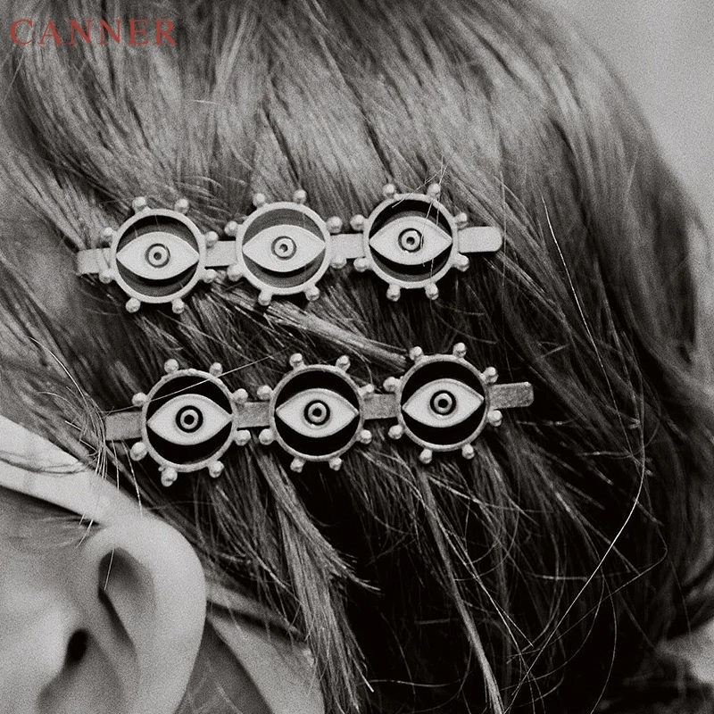 Черные заколки для волос со сглаза женщин золотые девочек ювелирные изделия