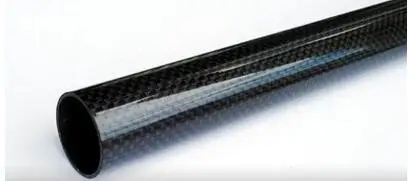 Прямая трубка из углеродного волокна длина 400 мм внешний диаметр 16 внутренний 14 3k