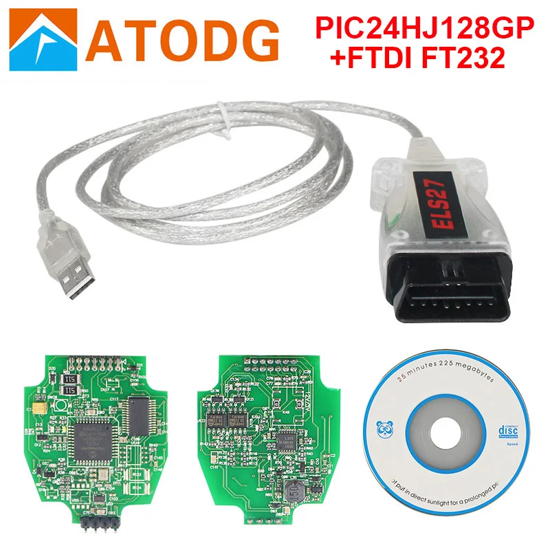 Сканер ELS27 FORScan V2.3.22 PIC24HJ128GP + FTDI для автомобилей Mazda/Lincoln/Mercury диагностический