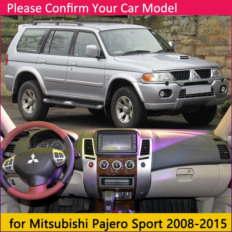 Для Mitsubishi Pajero Sport 2 2008 ~ 2015 Montero Shogun Противоскользящий коврик на приборную панель