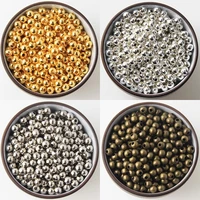 8 color round metal beads smooth ball spacer beads for jewelry making 22 53456810mm jewelry findings diy accesorios