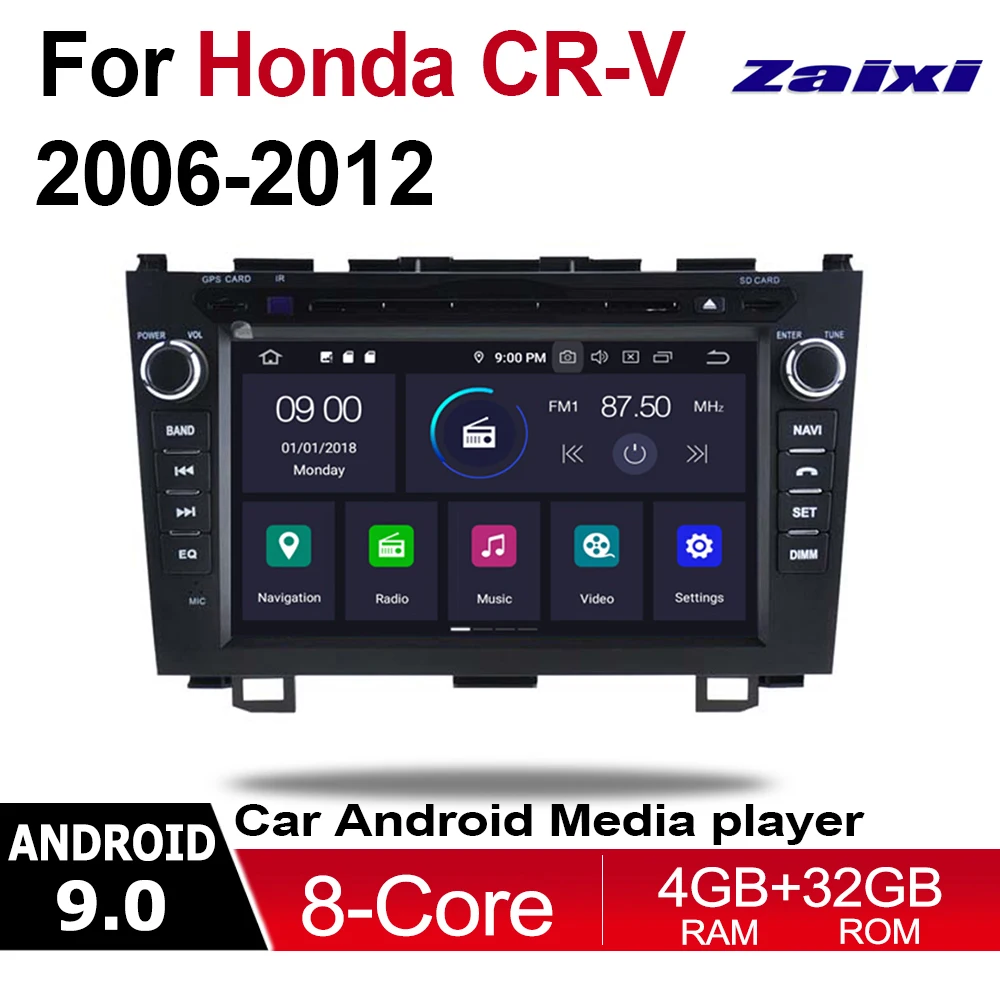 

For Honda CR-V CRV 2006 2007 2008 2009 2010 2012 Car Multimedia DVD Player Android Auto Radio GPA Navigation Bluetooth Head Unit