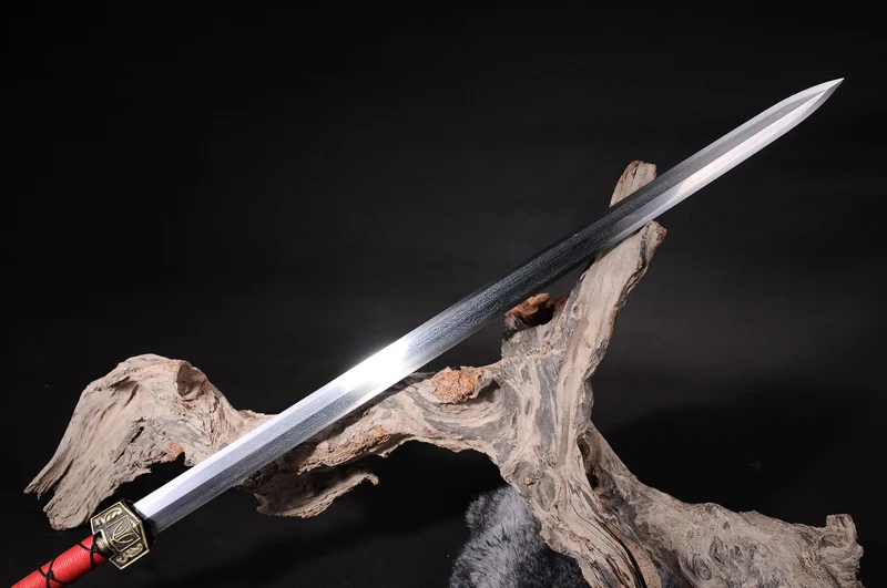 Домашний декор китайский меч ручной работы Дамасская сложенная сталь полное