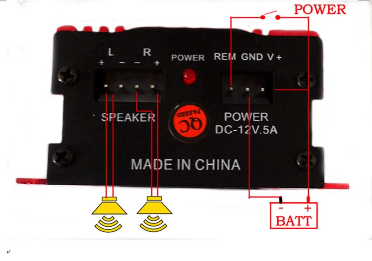 Kinter Авто Мощный сабвуфер усилитель автомобиля аудио звука Hi-Fi 12 В 2CH USB мини