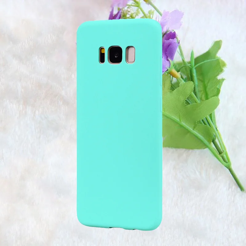 Силиконовый матовый мягкий чехол из ТПУ для телефона Galaxy S8 S9 Plus Samsung J3 J5 J7 A3 A5 A7 2017 S6