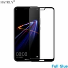 Закаленное стекло с полным клеем для huawei P20, Защита экрана для huawei P20, полное покрытие, huawei P20, Пыленепроницаемая пленка 5,8 дюйма HATOLY