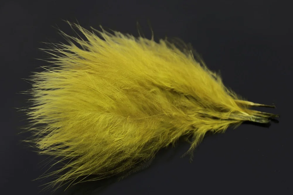 Light Olive Tigofly 100 шт./лот, 6 цветов, турецкого марабу, кровяные перья, шерстянные буггеры, растяжки, материалы для плетения перьев - Цвет: Light Olive
