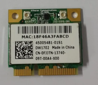 SSEA оптовая продажа для DELL DW1702 Atheros AR5B195 Беспроводная N Wi Fi Bluetooth 3 0 Мини pci e Wlan