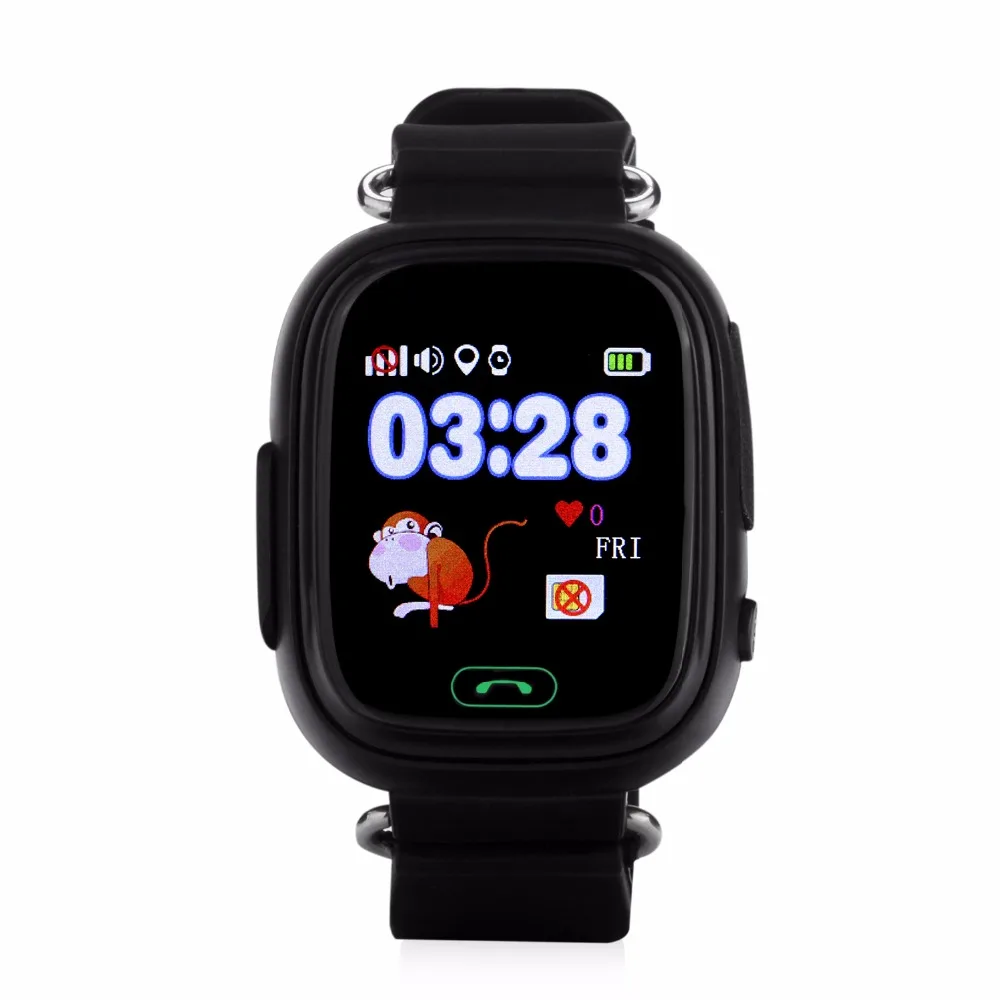 Смарт часы YourTribe Q90 для детей GPS сенсорный экран карта Google SOS кнопка LBS/GPS/WIFI