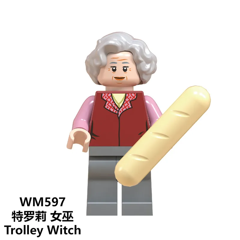 WM597 Серия Harri Potters проф. Строительные блоки Снейп ХОХ Хагрид Добби Moody Quirrell Filch Волдеморт игрушки для детей WM6059 - Цвет: WM597