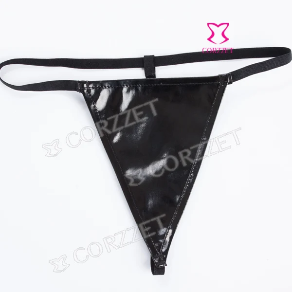 Женский сексуальный Обтягивающий корсет из ПВХ на завязках черный и корсеты для