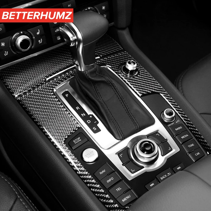 Наклейки из углеродного волокна для модификации салона Audi Q7 защитные наклейки на