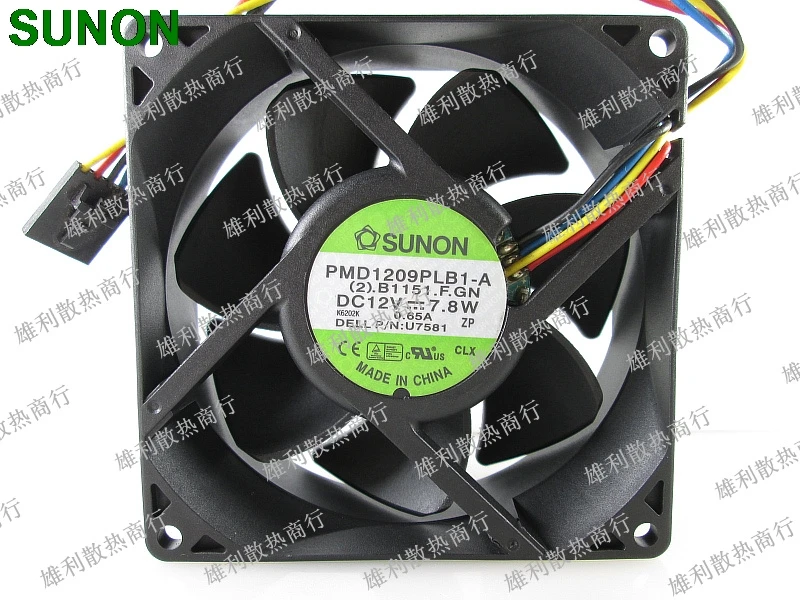 SUNON PMD1209PLB1-A U7581 12V 7 8 W 9032 9CM 4-проводной осевой вентилятор охлаждения | Компьютеры и