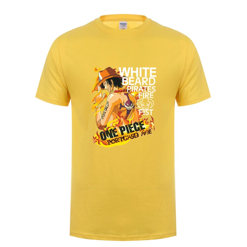 Бренд Gildan одна штука Луффи футболка мужские повседневные хлопковые футболки с
