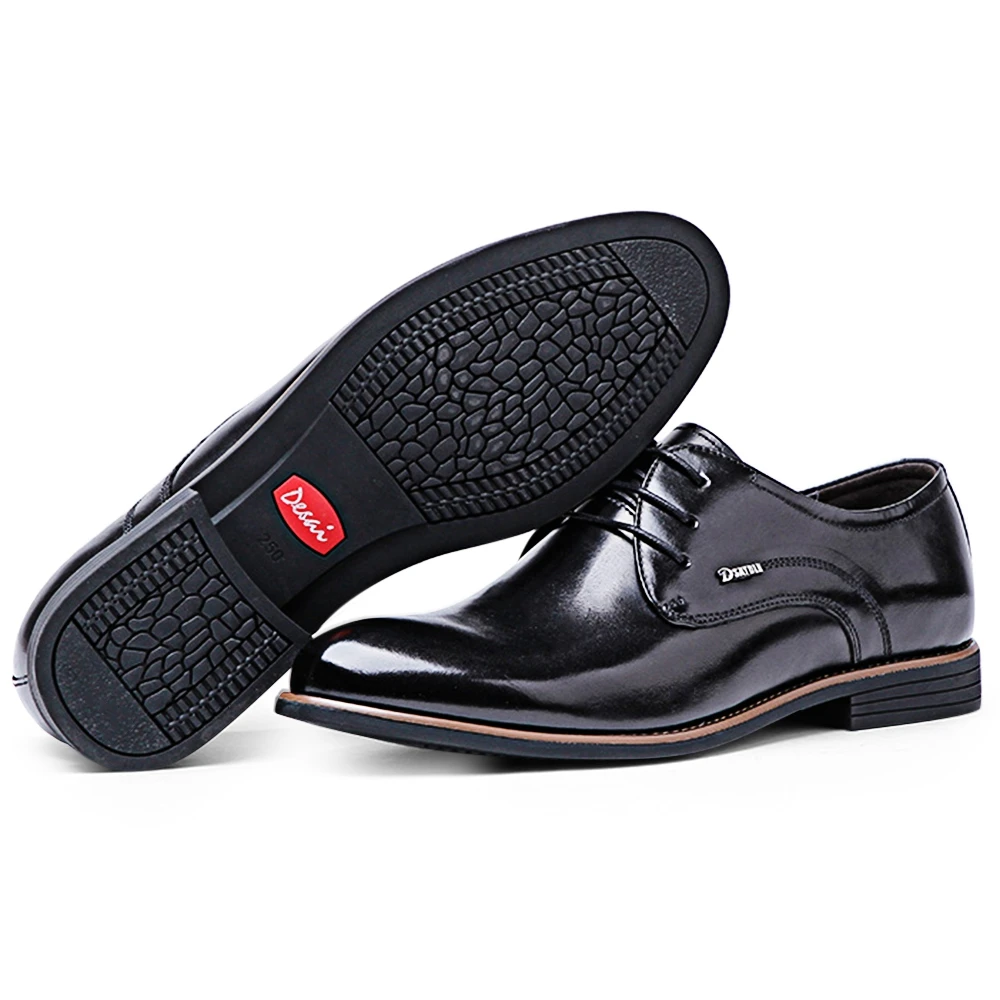 Hot Sale Men Leather Dress Shoes 2017 Fashion Wedding Breathable Business Pointed Toe Flat Shoe Mens Oxfords | Обувь