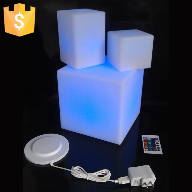 20 см квадратный светодиодный уличный свет Куб мини куб ночник/квадратный