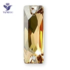 YANRUO 3255, все размеры, GSHA, кристалл, Космический багет, плоская задняя часть, горный хрусталь, пришитый страз для аксессуаров для одежды