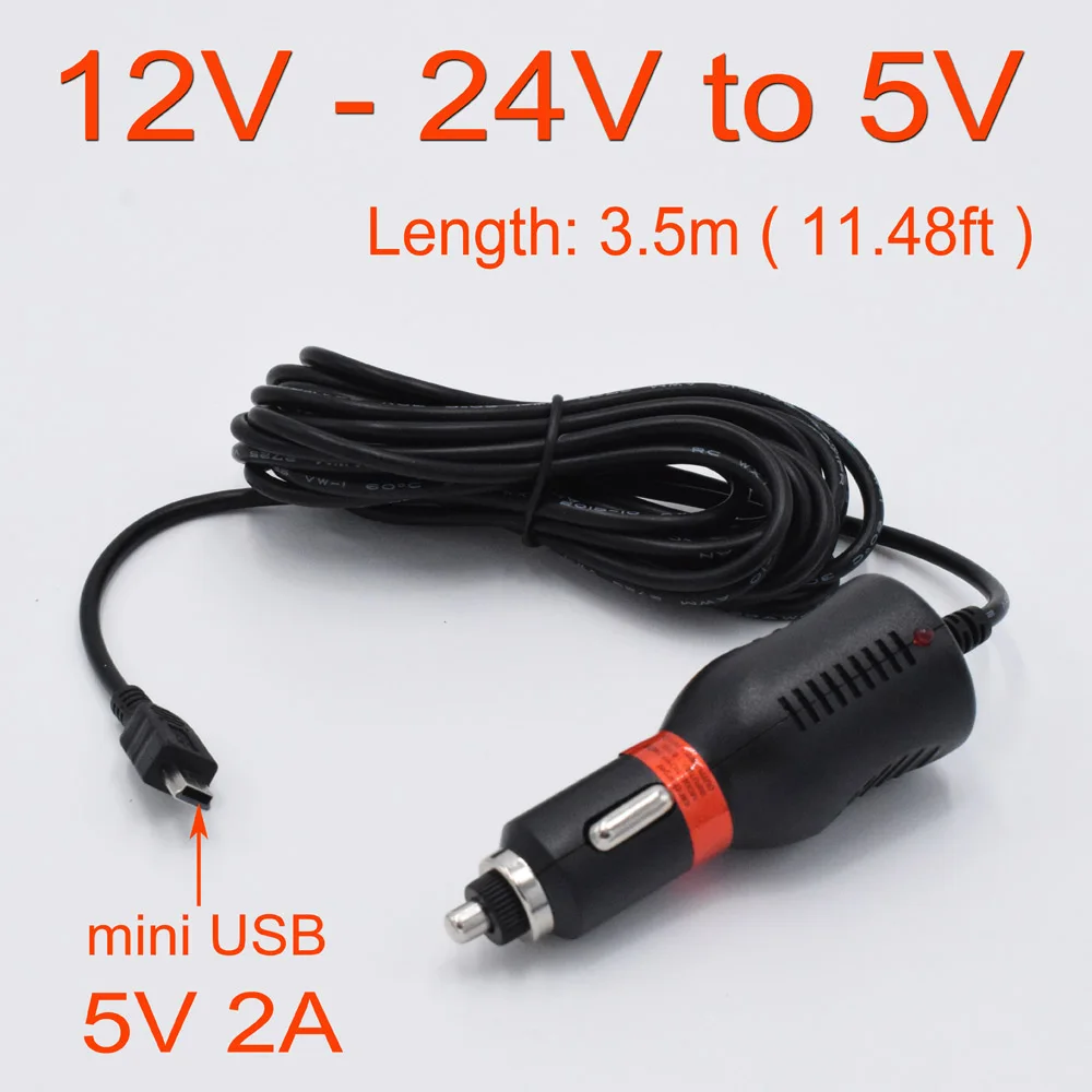 Мини Переходник USB XCGaoon 5 в 2 а для зарядки машине GPS/камеры DVR входное напряжение 12 В