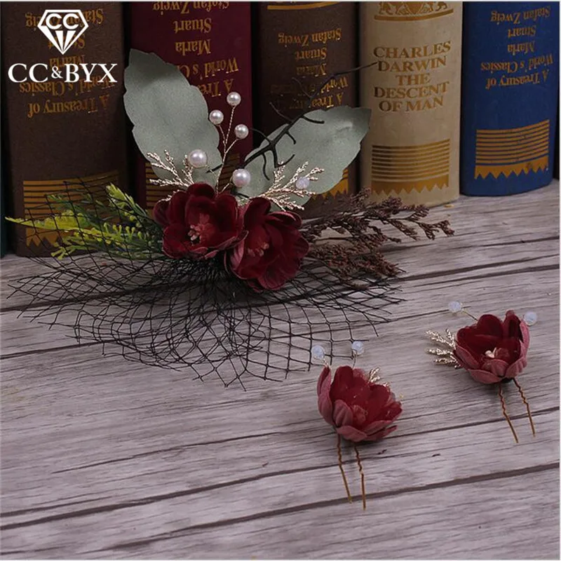 CC украшения для волос Тиара Свадебные аксессуары шт. 3 набор шпильки ручной