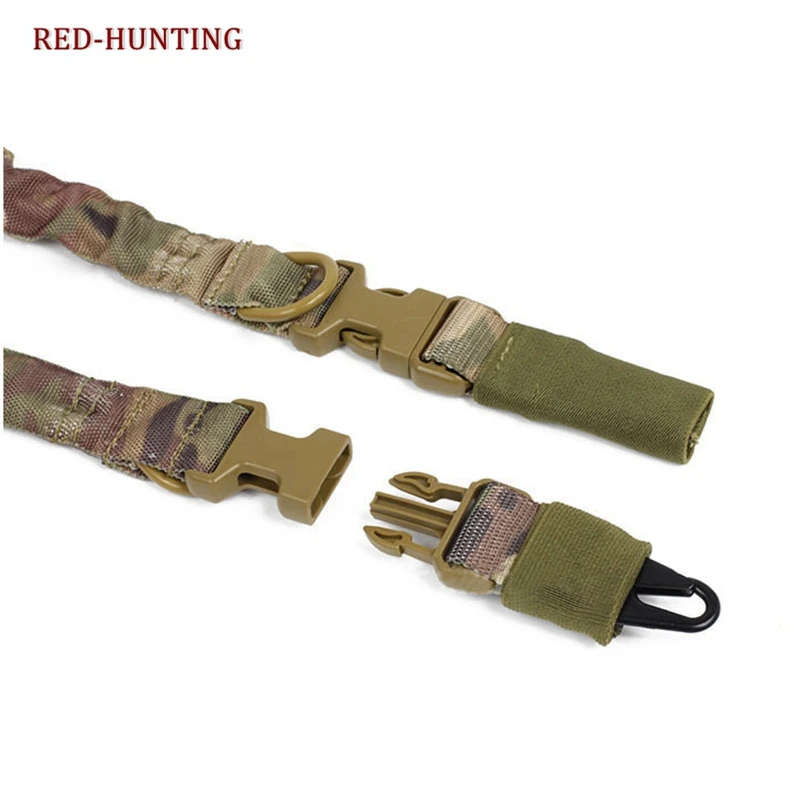 

4COLOR Wholesale Tactical 2 Points Gun Sling Adjustable Strap Bungee with QD Buckles & Shoulder Protecter for Hunting Airsoft