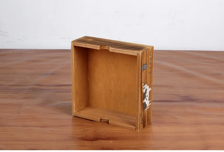 1 шт. Zakka деревянная Ретро Настольная корова дизайн мясистая коробка для мелочей