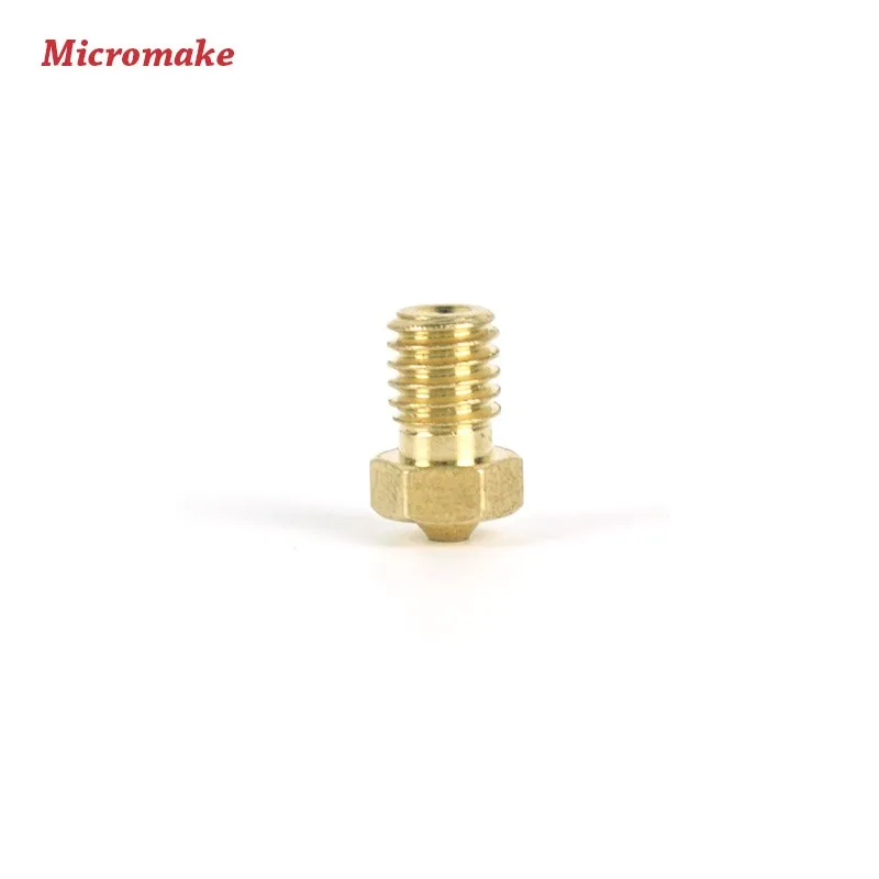 Micromake 3D-принтеры аксессуары 3D-принтеры сопла 0,2/0,3/0,4/0,5/0,8 мм 10 шт./лот Экструзионная головка для 1,75 мм нити