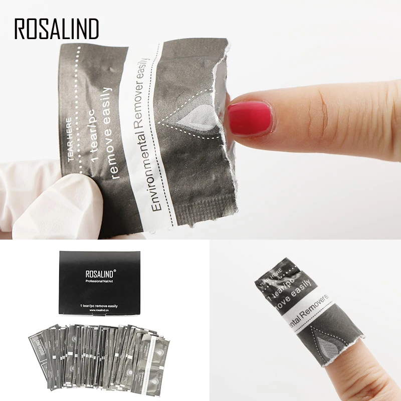 ROSALIND 200 ⑤ кор. средство для удаления лака ногтей гель-средство снятия обертывание